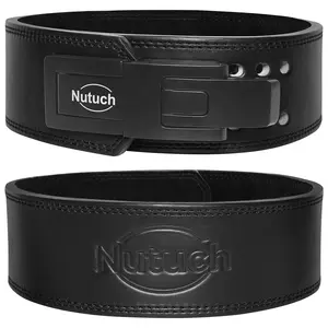 Nutuch Genuine Leather Lever Weight Lifting Belt 10mm Gym Belts for Men & Women Powerlifting Support