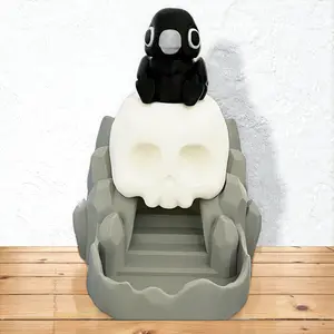 The Severed Witness Decor Ornaments - Skull Tower with Crow for Dice Rolls - Unique Decorative Ornament