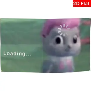 2D Flat Banner Bibble Meme Flag, Aesthetic Decorative Durable Flag, Indoor & Outdoor Use, Ideal for College Dorms, Parties, Travel, Events