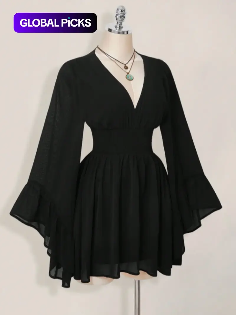 black mini long sleeve dresses - TikTok Shop black mini long sleeve dresses - TikTok Shop
