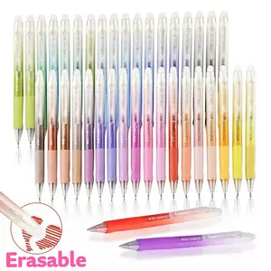 6/36pcs Erasable Gel Pens Set, Retractable Fine Tip Click Pen, Multicolor, Ideal for Students, Teachers, Artists, Drawing, Writing, Planning, Gift