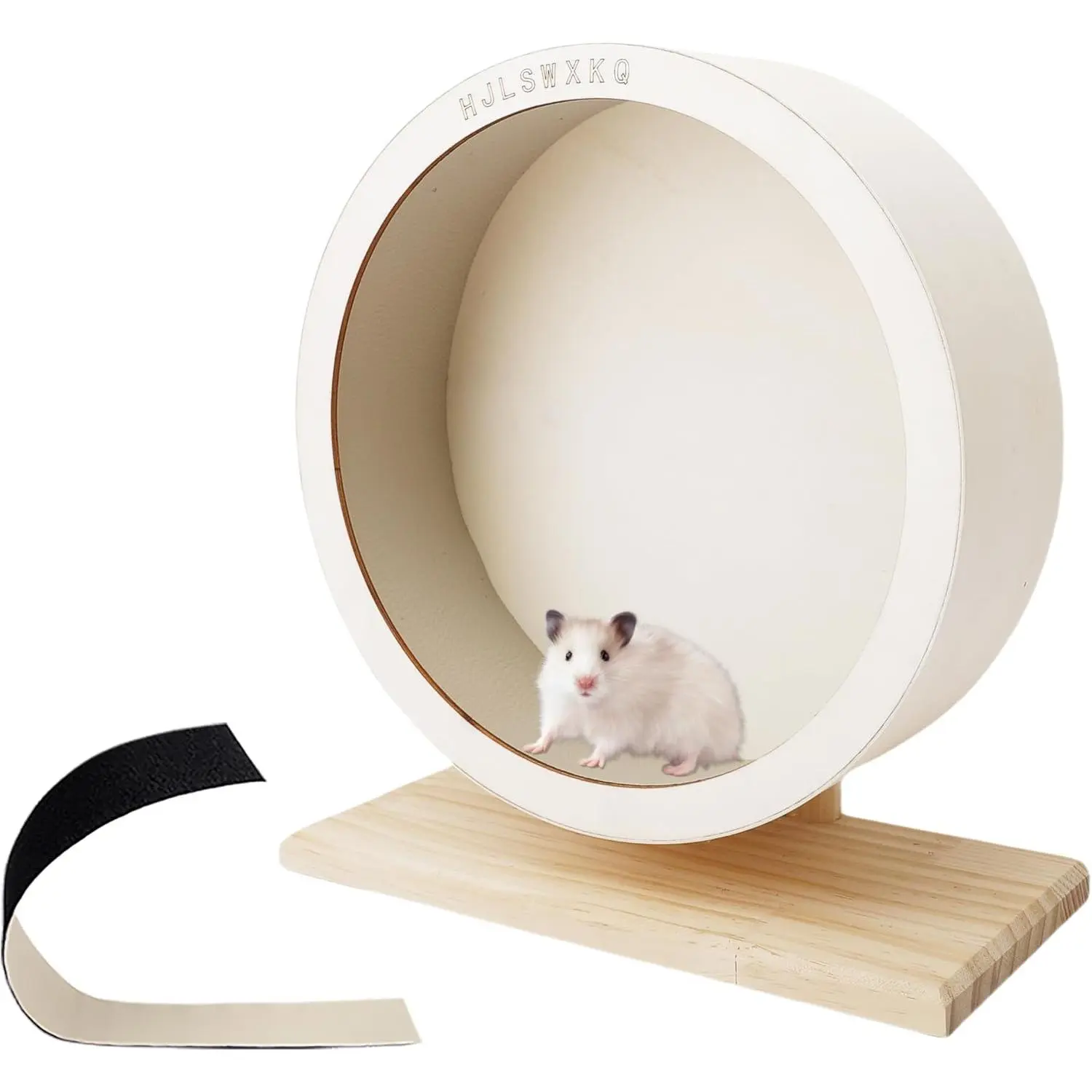 15in Large Hamster Silent Exercise Wheel – Wooden Chinchilla Wheel with Removable Washable Track, Quiet Wheel for Hedgehog,Rat,Syrian Hamster（15in）