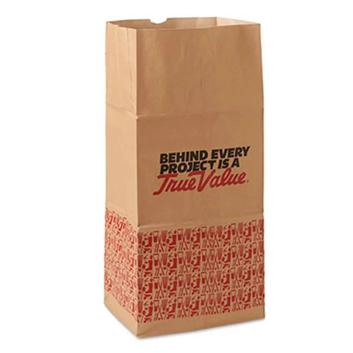Ampac True Value 2-Ply Kraft Paper Lawn & Leaf Bags - 12x16x36 in, 30 gal, 50 lb Wet Strength Biodegradable Bags for Grass Clipings & Weeds, Pack of 5, 12 X 16 X 36 In