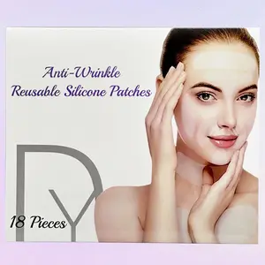 Face & Forehead Wrinkle Patches, Anti Wrinkle Silicone Facial Patches Overnight to Reduce Fine Wrinkles, Frown, Smile, Neck & Chest Lines, Reusable Anti-Ageing Wrinkles Treatment for Women Skincare Comfort