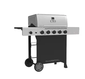Charbroil Performance Series Black and Silver 5 -Burner Liquid Propane Gas Grill 1 -Side Burner