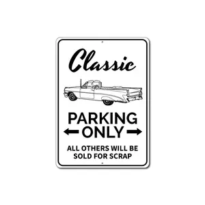Classic Car Parking Sign