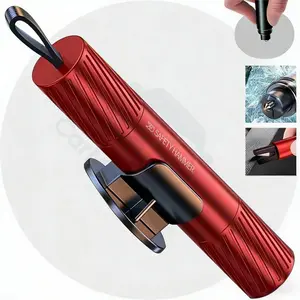 2026 Upgrade: Car Escape Tool - Hidden-Tip Glass Breaker & Seatbelt Cutter, Works Underwater, Compact Emergency Hammer for Vehicle Safety