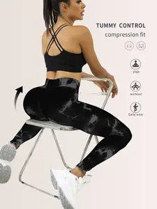 Colorful Fashion Tie-Dye Women’s Yoga Pants — New Style Compression Leggings for Running, Tummy Control & Butt Lift Fitness Wear