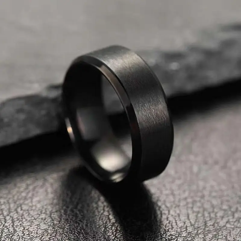 Minimalist Style Stainless Steel Ring, 1 Piece Plain Frosted Rotating Openwork Ring for Men and Women, Fashion Versatile Accessory for Daily Wear, Men Accessories, Unique Gift for Friends, Titanium Wedding Band, Jewelry Rings, Metal Rings