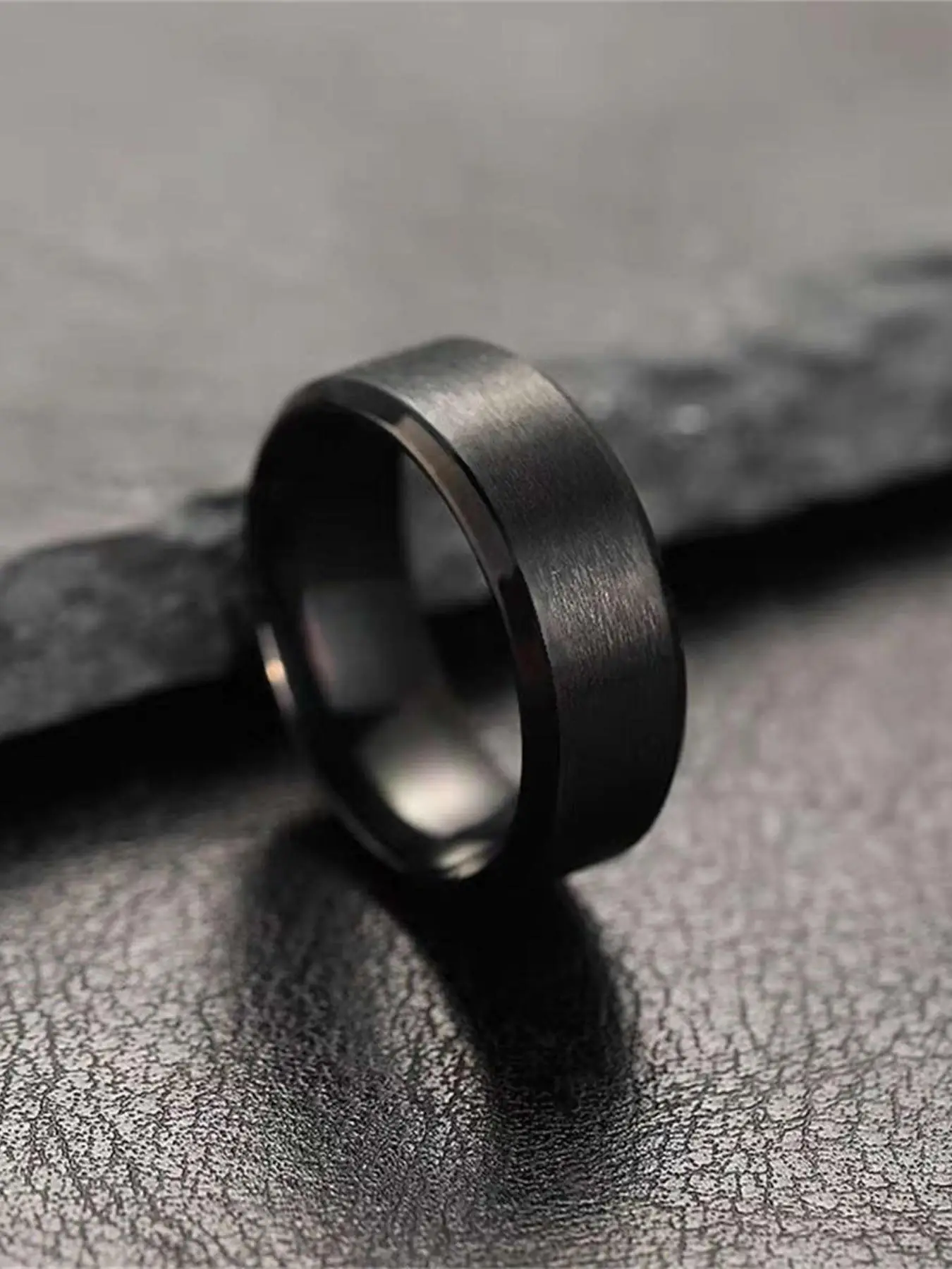 Minimalist Style Stainless Steel Ring, 1 Piece Plain Frosted Ring for Men and Women, Fashion Versatile Accessory for Daily Wear, Unique Gift for Frien
