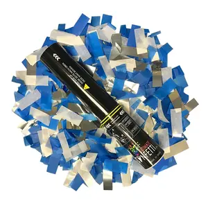 Dark Blue, Silver & White - Dallas Football Confetti POP Cannon