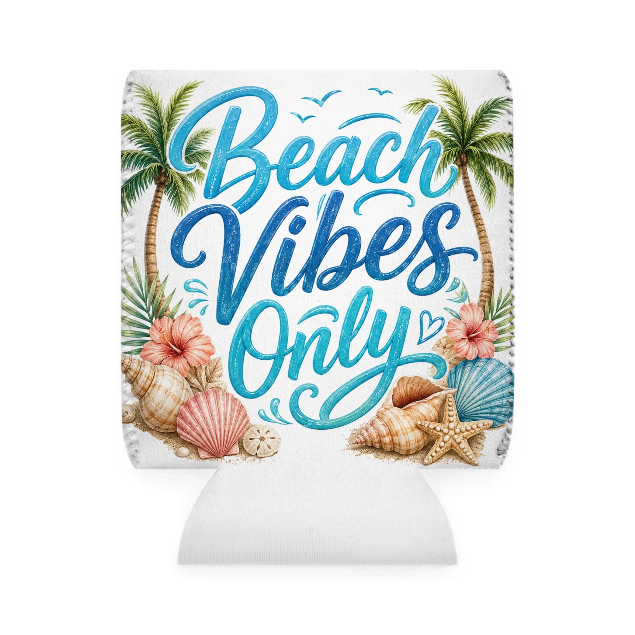 Beach Vibes Only Can Cooler Sleeve
