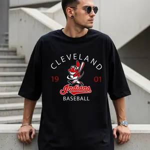 1901 Vintage Baseball Mascot T-Shirt, Retro Cartoon Player Graphic Tee, Classic City Sports Fan Shirt for Men & Women