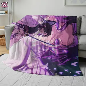 Anime Demon Slayer Flannel Blanket Soft Warm Custom Gift for Christmas Valentine Birthday Friends & Family 251028