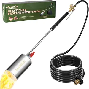 Propane Torch Weed Burner Kit, 450,000 BTU High Output Propane Torch with Igniter, Propane Weed Torch with 10FT Hose,Blow Torch for Weeds, Roofing Asphalt Ice Snow