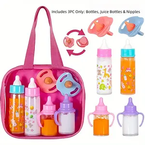 3-Piece Simulation Magic Bottle Toy Set, Pretend Play Set, Role-Play Feeding Toy for Toddlers, Early Education Gift, Party Holiday Essential