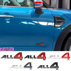 1pcs Mini Car Letter Side Door Emblem Sticker, Waterproof Scratch-Resistant Self-Adhesive Decal for Mini Countryman Clubman Hatch