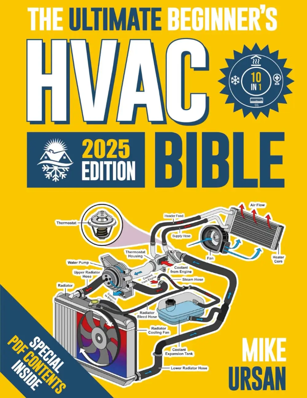 HVAC BIBLE [10 in 1] The Ultimate Beginner's Guide: Mastering Residential & Commercial Systems, Setup to Advanced Troubleshooting, Practical Maintenan