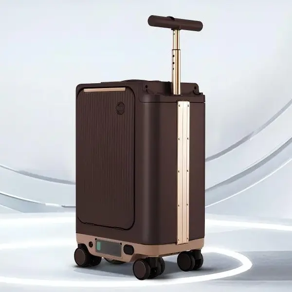 Summit Ridable Electric Luggage - Lightweight Travel Luggage with Polycarbonate Build, Stylish & Functional Design, Spinner Wheels, Lock Closure for Daily Use & Travel, Dry Clean, Tsa Lock, Multi-Function, Shell, Unisex Adults, User-Friendly, Solid Shell