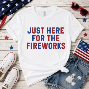 Viral 4th of July Matching Couple Shirts, Funny Fireworks Graphic Tee Set, Red White & Blue Patriotic Summer Outfit, USA Couple Independence Day Party Shirts, Trending America 250 Years Tee
