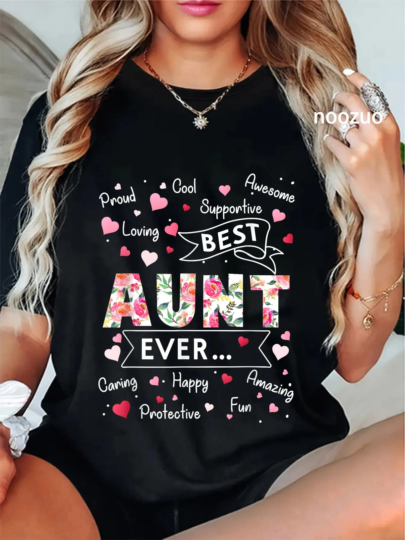 100% Cotton Best Aunt Ever T-Shirt Funny First Time Aunt Mothers Day T-Shirt