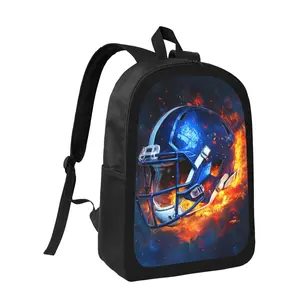 Football Helmet Backpack - Large Capacity School Bag with Adjustable Shoulder Straps, Lightweight Sports Backpack for Boys & Girls, Athletic Bookbag with Zipper Closure, Durable Backpack for School, Travel, Football Practice - Ideal Sports Gift for Teens,