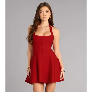 Confident Moves Bandage Knit Skater Dress