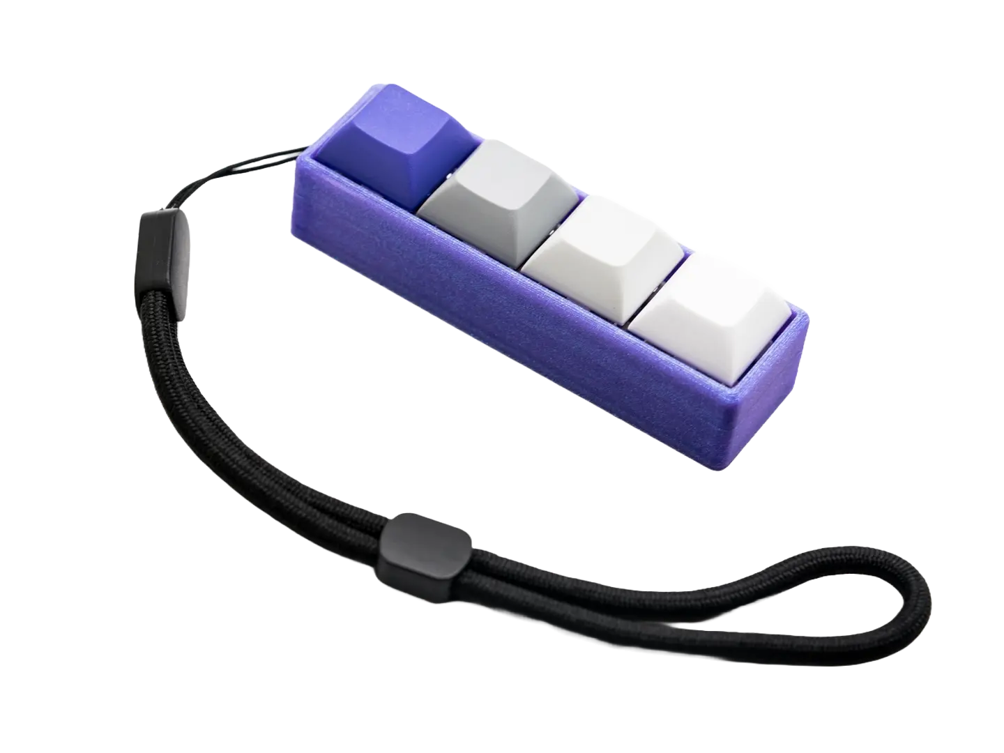 Gameboy Purple Retro Four-Button Mechanical Switch Fidget Toy w/ Adjustable Wrist Strap | Stim Toy, Stress Relief, ADHD, ASMR