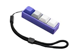 Gameboy Purple Retro Four-Button Mechanical Switch Fidget Toy w/ Adjustable Wrist Strap | Stim Toy, Stress Relief, ADHD, ASMR