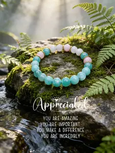 Natural Blue Sapphire Crystal Bracelet, Positive Energy Flow, Anti-Negative Emotions, High-End Casual Wear, Natural Style Jewelry