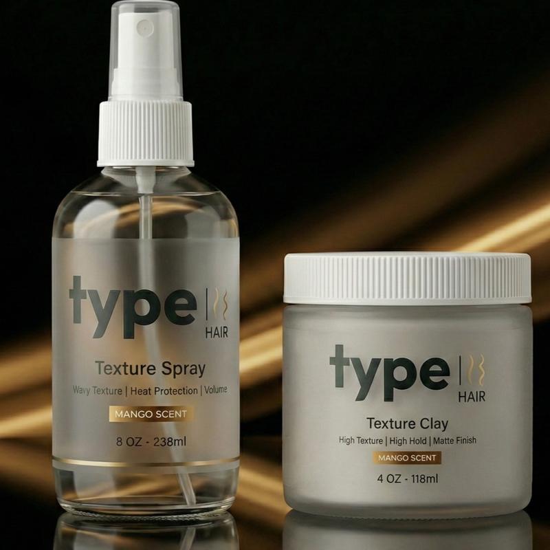 (Prev. Mylz) Type TXTR Pack: Sea Salt Spray + Texture Clay (Mango Scented)
