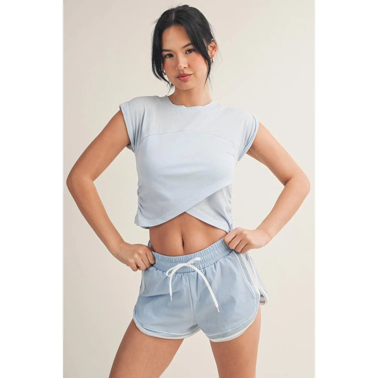 Slub Crossover Top