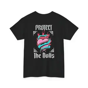 Protect the Dolls- Pro Trans T-shirt Cotton Fabric Comfortable Womenswear unisex short Tshirt Streetwear Casual