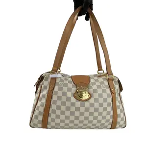 Pre-owned Louis Vuitton canvas Shoulder Bags Stresa PM – Damier Azur QG1284