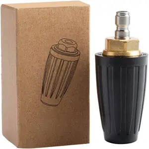 Pressure Washer Tips Turbo Nozzle Pressure Washer 4000 PSI Max Rotating Pressure Washer Nozzle with 1/4'' Quick Connect for Cleaning Brick, Concrete, and Vinyl Surfaces,4.0 GPM 4.0 Orifice Garden Hose Connector Heavy Duty Hose