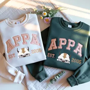 Embroidered Appa Sweatshirt: Anime Flying Bison Shirt