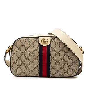 Pre-owned GUCCI Resin / Acrylic Shoulder Bags Ophidia GG Supreme Shoulder Bag