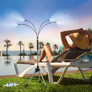 Standing Misters for Outside Patio: Portable Misting System for Cooling Outdoor - 26.5Ft Stand Misting Line with 31.5 Inch Height Water Mister for Yard Garden BBQ Party Pool Water Playing Sprinklers