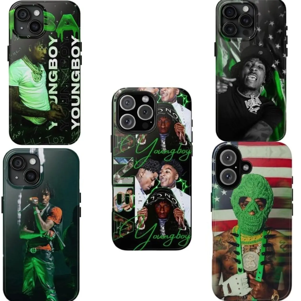 Youngb0y Neverr Brokee Againn Phone Case, Shockproof & Scratch-resistant Protective Cover with Trendy Designs Lightweight Comfortable Grip Compatible with iPhone X, 11, 12, 13, 14, 15, 16 Series & Samsung Galaxy Series