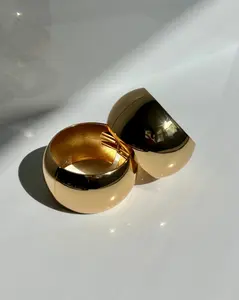2" GOLD CHUNKY BANGLE
