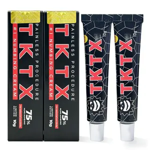 TKTX 75% Numbness creamPainless Tattoo Cream, Highest Rated Cream On The Market - Maximum Strength Relieve for 6-8 hours. (2 Tubes)