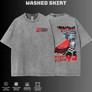 Retro Two Side Cars T-Shirt Tee, Cars Movie T-Shirt, Mcqueen and Mater Retro Vintage Unisex Anime Graphic Tee – Trendy Y2K T-Shirt Acid , Streetwear Casual Apparel Top, Manga Game Movie Lover Gift For Fans Merch, Washed Hoodie and Sweatshirt v1