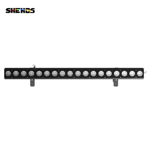 SHEHDS LED 18x18W RGBWA+Purple 6IN1 Lighting  Stage Wash Light Bar Strip Wall Washer Light Bar Strip Strobe Effect DMX512 Control DJ for Christmas Night Club Disco Club Wedding Bar