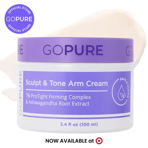 GOPURE Sculpt & Tone Arm Cream with 7% ProTight Firming Complex & Ashwagandha Root Extract Daily Hydrating Moisturizer for Loose Skin Repair