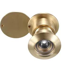 Large Door Viewer 220- with Heavy Duty Rotating  Cover, Solid Brass  Peephole for 1.65" to 2.16" Doors for Home Office Hotel,