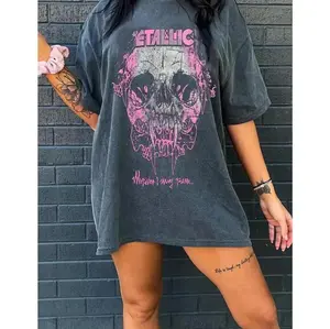 Legendary Rock Tour 2025 Shirt - Vintage Metal Band Tee, Short Sleeve Crew Neck T-Shirt, Fitted, Pull On, Casual, Unisex Cotton T-Shirt