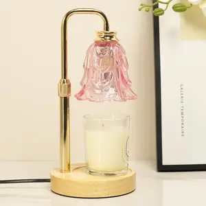 Candle Warmer Lamp with Timer, Adjustable Height and Dimmable, Birthday Gifts for Womens, Mothers Day Gifts for Mom,  Home Decor Aesthetic (Pink)
