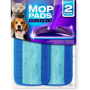 Mop Pads Compatible with  WetJet (2 Pack) - Microfiber Mop Refill for Wet Mopping Cloths - Hardwood Floor Cleaning  Pads  Replacements