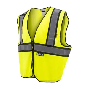 DEWALT DSV221 Class 2 Contrasting Trim Safety Mesh Vest Construction Gear