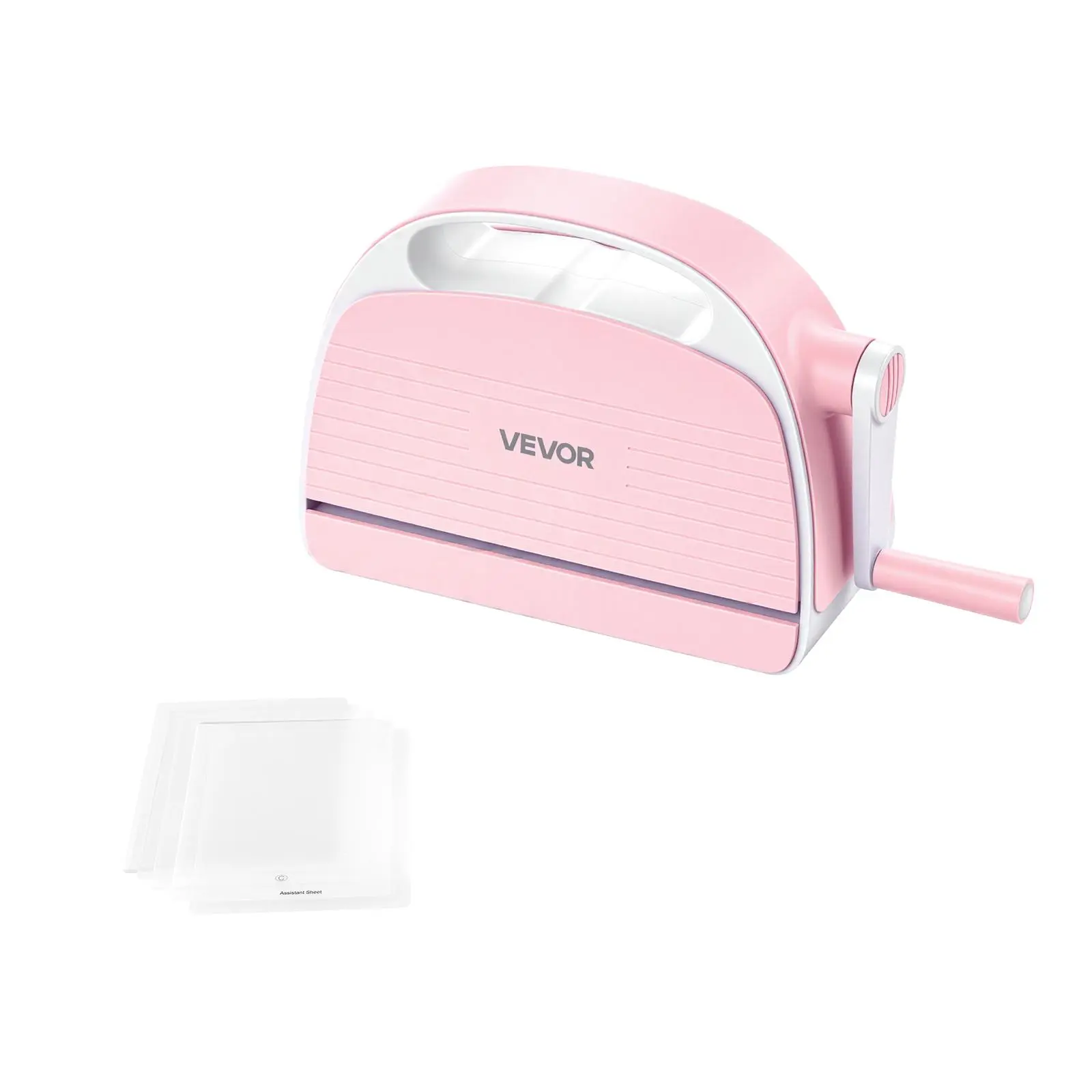 VEVOR Manual Die Cutting & Embossing Machine, 6" Opening Cutting Tool, Portable with Cutting Plates, Ergonomic Handle, Easy to Store, for Scrapbooking, Card Making, Crafting
